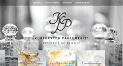 Desktop Screenshot of kurfuersten-parfuemerie.de